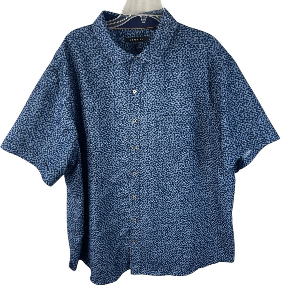 Synrgy men’s button down casual shirt. Size 2XL GUC
Big & tall